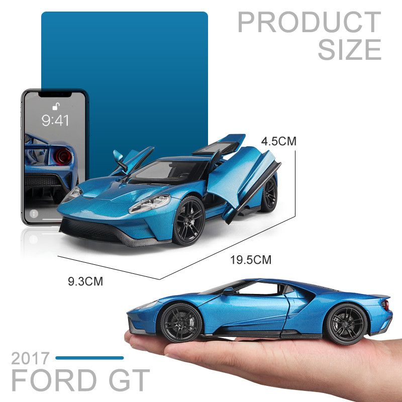Модель машины Ford GT, масштаб 1:24  